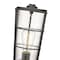 Z-Lite Helix 1 Light Outdoor Pier Mounted Fixture, Black And Clear Seedy 591PHM-533PM-BK - alternate 2